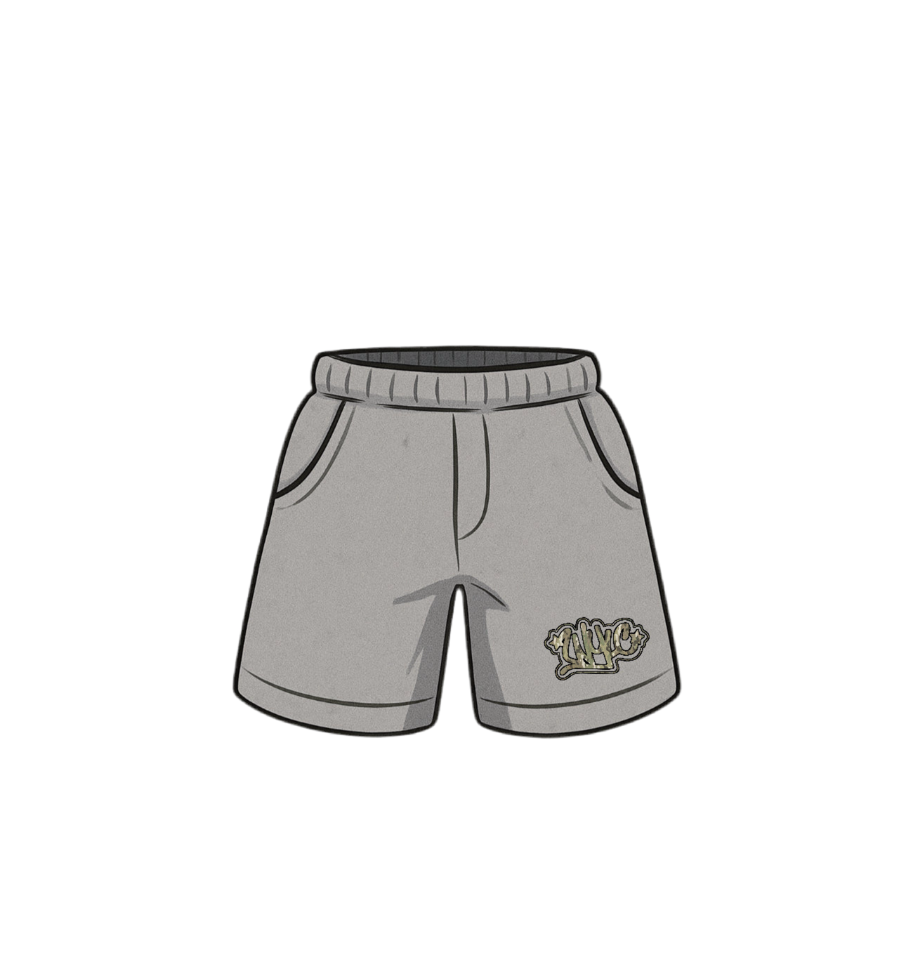Camo short (grey)