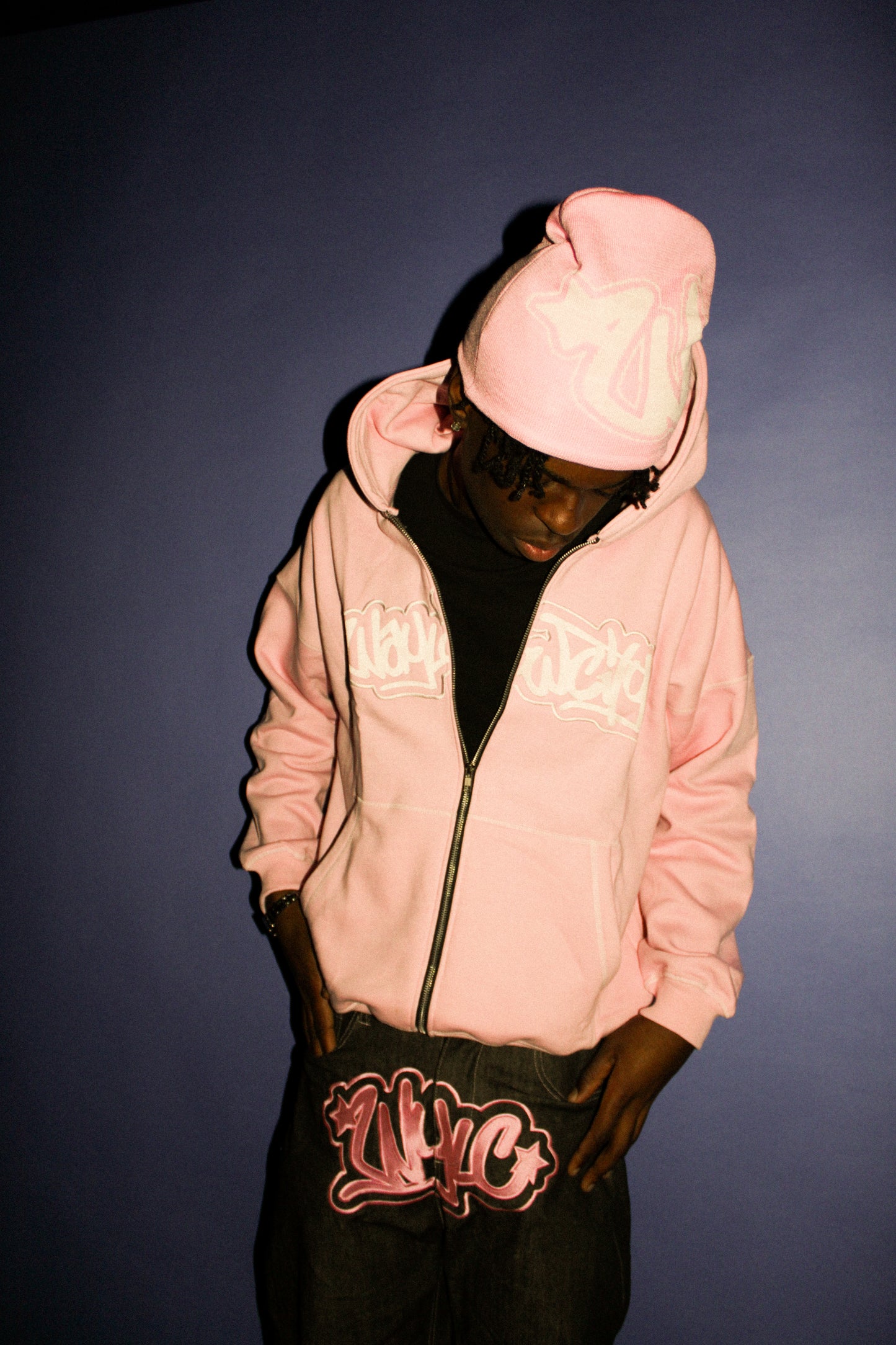 STITCH HOODIE (PINK)