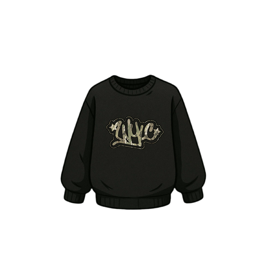Camo sweater (black)