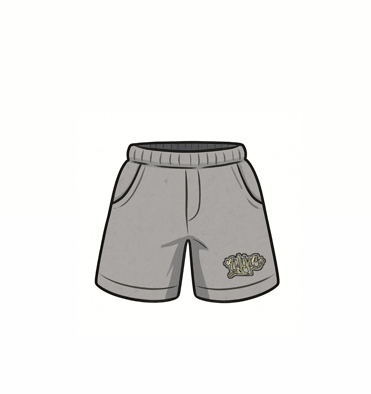 Camo short (grey)