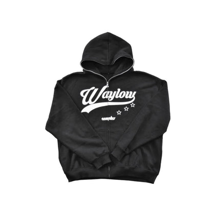 Black Retro Hoodie