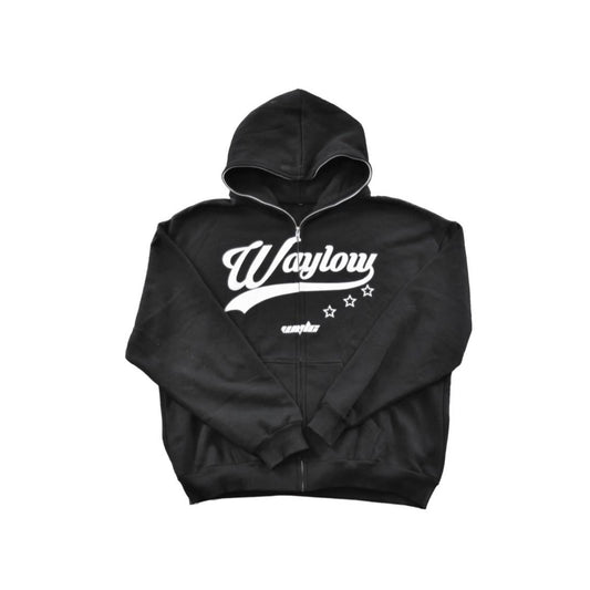 Black Retro Hoodie